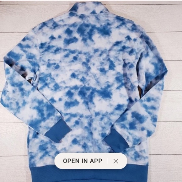 Original Use Tie-dye Quarter Zip Lightweight Sweater NWT - Picture 2 of 3